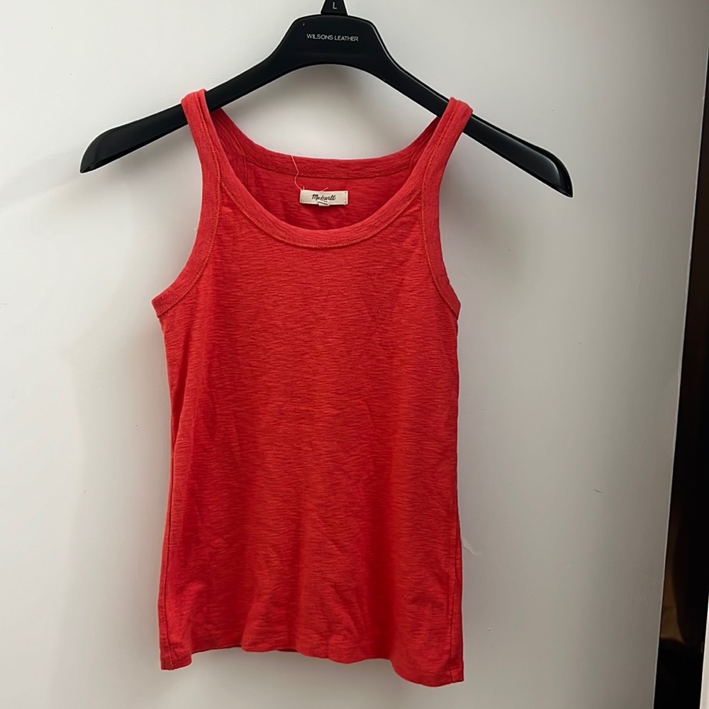 Short Sleeve Tank Red Madewell Size S